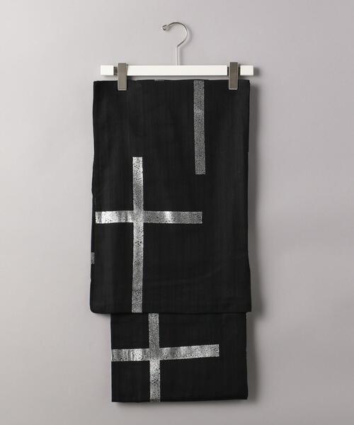 誉田屋源兵衛（コンダヤゲンベイ）の「＜十代目山口源兵衛＞ﾕｶﾀ ﾔﾌﾞﾚｺｳｼ ﾊｸ（浴衣・メンズ・ブラック/シルバー・LARGE/MEDIUM）」の6枚目の写真