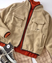 Kappa | Kappa / カッパ 別注 オーバーサイズ ロゴ刺繍 ボアフリース CPOブルゾン(ブルゾン)