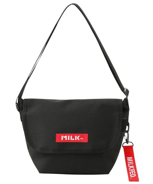 MILKFED.（ミルクフェド）の「MESSENGER BAG MINI 2（メッセンジャーバッグ・レディース・ピンク/ブラック/レッド・ONE SIZE）」の6枚目の写真