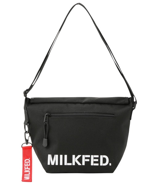 MILKFED.（ミルクフェド）の「MESSENGER BAG MINI 2（メッセンジャーバッグ・レディース・ピンク/ブラック/レッド・ONE SIZE）」の4枚目の写真