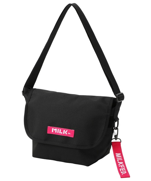 MILKFED.（ミルクフェド）の「MESSENGER BAG MINI 2（メッセンジャーバッグ・レディース・ピンク/ブラック/レッド・ONE SIZE）」の8枚目の写真