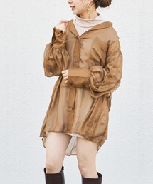 Chico | 箔プリントシアーブロッキングシャツ/オーガンジーシャツ(シャツ/ブラウス)