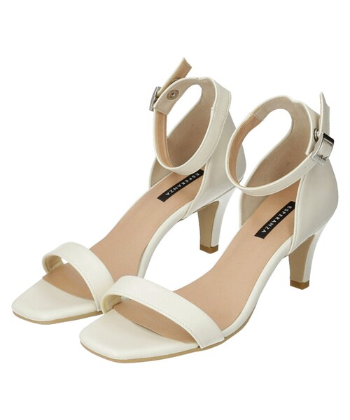 ESPERANZA(エスペランサ)の「◆【残りわずか】ミドルヒールストラップサンダル(サンダル・レディース・ピンク系/ホワイト/その他1/ブラック・03/01/05/07)」の1枚目の写真