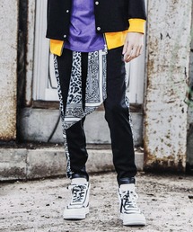 スカーフストリングサルエルスキニーPT