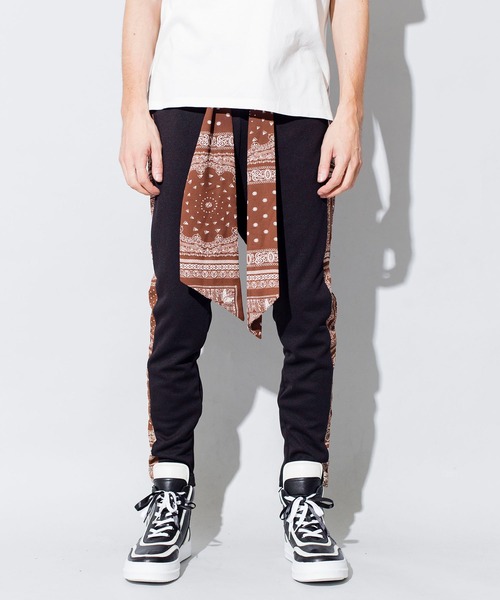 ノーアイディー noid サルエルパンツ スカーフストリングサルエルスキニー NO ID. パンツ スカーフストリングサルエルスキニーPT