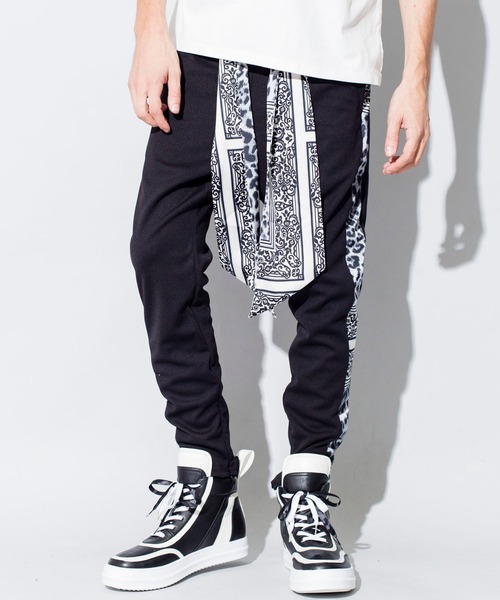 NO ID.(ノーアイディ)の「【NO ID.】Scarf String Sarrouel Skinny Pants / スカーフ ストリング サルエル スキニー パンツ(その他パンツ・メンズ・その他12/その他11/その他4/ブラック・1/2/3)」の14枚目の写真