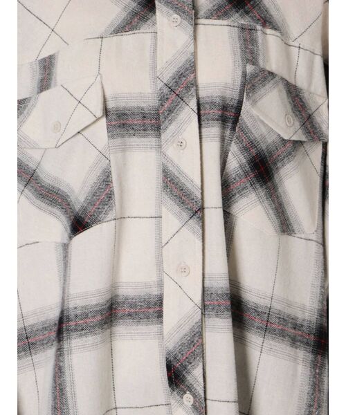 GYDA（ジェイダ）の「ボリュームスリーブBIGチェックシャツ（シャツ/ブラウス・レディース・ネイビー/オフホワイト/マスタード・FREE）」の22枚目の写真