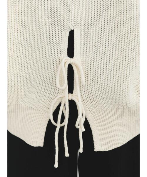 SLURR（スラ―）の「バックリボン透カシケーブルパフSLカーディガン（カーディガン/ボレロ・レディース・オフホワイト/ピンク系その他/ブルー系その他7・FREE）」の11枚目の写真