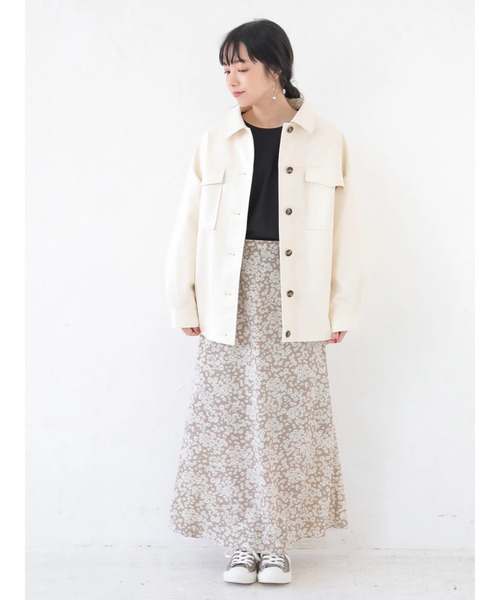 美品　Vintage ECOレザーシャツジャケット 楽天市場】レザーシャツ ジャケット レディース アウター