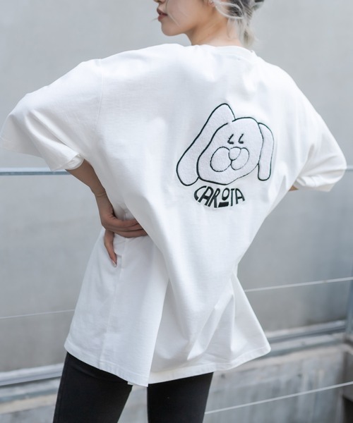 RASVOA（ラスボア）の「ウサギ?Ｔシャツ（Tシャツ/カットソー・レディース・ブラック/オフホワイト・FREE）」の13枚目の写真