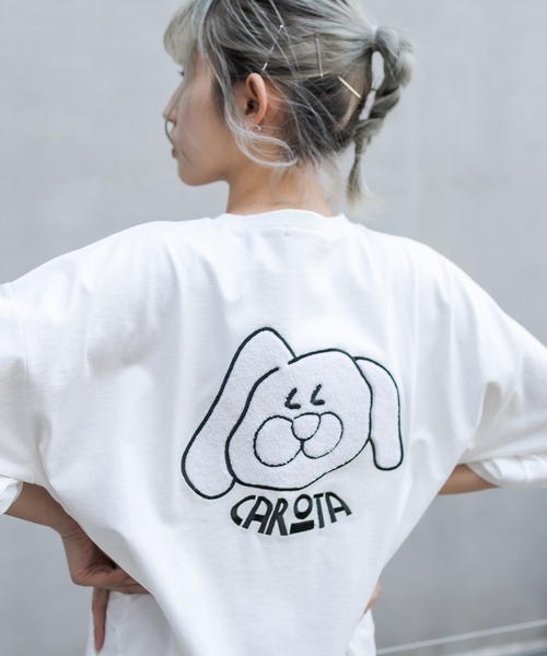 RASVOA（ラスボア）の「ウサギ?Ｔシャツ（Tシャツ/カットソー・レディース・ブラック/オフホワイト・FREE）」の16枚目の写真