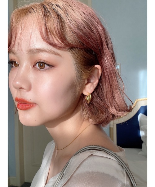 JUMELLE（ジュメロ）の「マットフープピアス（ピアス（両耳用）・レディース・ゴールド・FREE）」の6枚目の写真