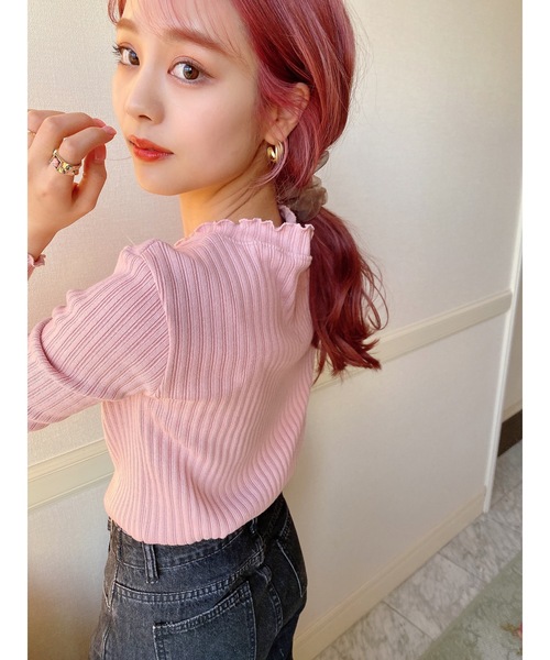 JUMELLE（ジュメロ）の「マットフープピアス（ピアス（両耳用）・レディース・ゴールド・FREE）」の4枚目の写真