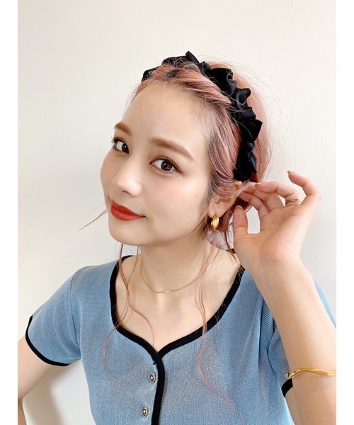 JUMELLE（ジュメロ）の「マットフープピアス（ピアス（両耳用）・レディース・ゴールド・FREE）」の9枚目の写真