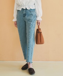 me+em select | ラインカットオフハイウエストデニムパンツ(デニムパンツ)
