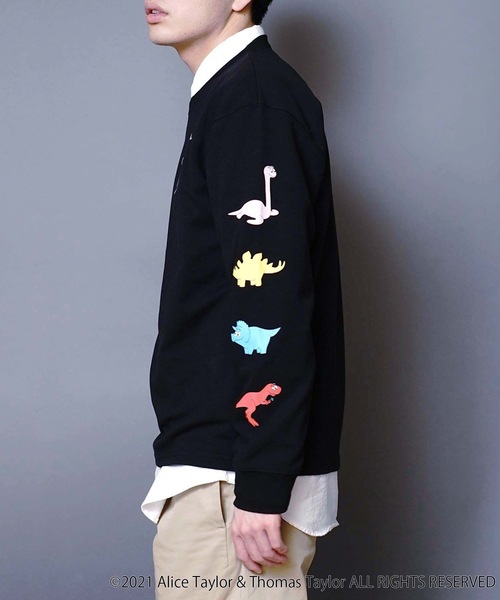 LB/S (エルビーエス)の「【BARBAPAPA/バーバパパ】ポンチTトレーナー ロンT ユニセックス 袖プリント(Tシャツ/カットソー・メンズ・ホワイト/ブラック/ベージュ/ベージュ系その他・MEDIUM/LARGE)」の13枚目の写真