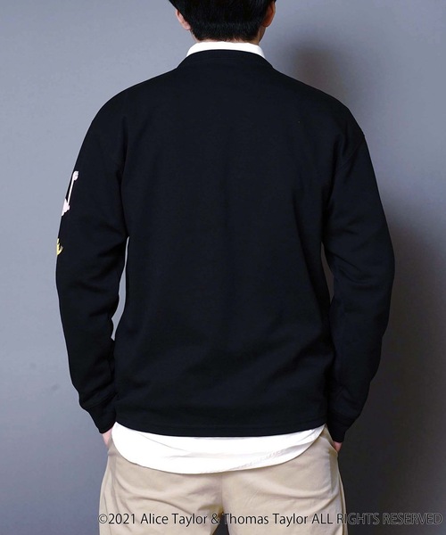 LB/S (エルビーエス)の「【BARBAPAPA/バーバパパ】ポンチTトレーナー ロンT ユニセックス 袖プリント(Tシャツ/カットソー・メンズ・ホワイト/ブラック/ベージュ/ベージュ系その他・MEDIUM/LARGE)」の14枚目の写真