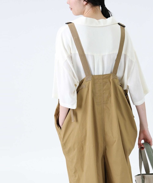 Snap-on ベージュ オーバーオール Snap-on オーバーオール L
