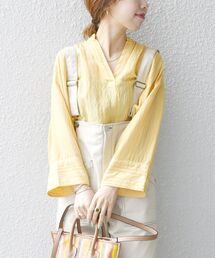 SHIPS any | SHIPS any: ストライプパターン ソフト スキッパー ブラウス〈ウォッシャブル〉◇(シャツ/ブラウス)