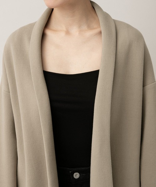 カレンソロジー カーディガン　グレイッシュベージュ　ピンク Shaggy and Fur Collection -PINK × WHITE - tocco closet