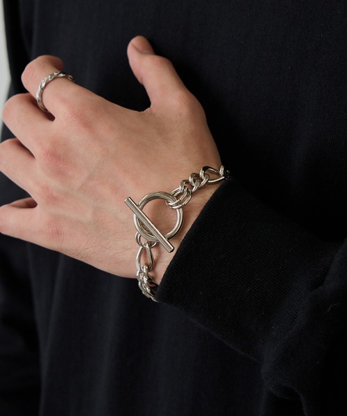 セール】【Hawk Company】シルバーアンカーチェーンブレスレット