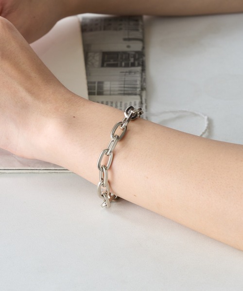 セール】【Hawk Company】シルバーアンカーチェーンブレスレット