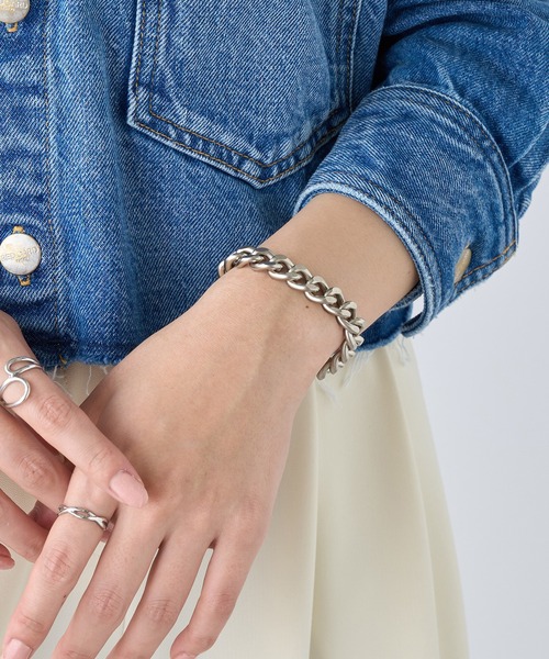 セール】【Hawk Company】シルバーアンカーチェーンブレスレット