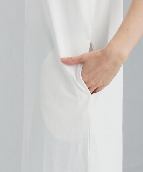 green label relaxing（グリーンレーベルリラクシング）の「[ 1_OF MINE ] FFC GIZA ノースリーブ ワンピース <36・38サイズ>（ワンピース・レディース・ホワイト/オレンジ系その他/ブラック・38/36）」の13枚目の写真