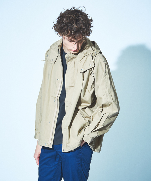 MONT KEMMEL(モンケメル)の「【MONT KEMMEL/モンケメル】フードブルゾン/マウンテンパーカー(ブルゾン・メンズ・ブルー/ベージュ・フリー)」の1枚目の写真