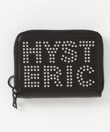 HYSTERIC GLAMOUR | ロゴスタッズ ラウンドジップミニウォレット(財布)