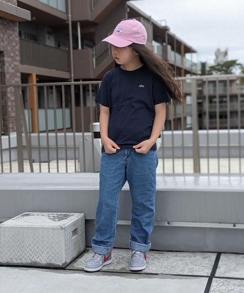 Alpha Industries(アルファインダストリーズ)の「ALPHA/アルファ キッズ フライングAマークバックプリントTEE(Tシャツ/カットソー・キッズ・ホワイト/ネイビー/ベージュ・130/140/150)」の18枚目の写真