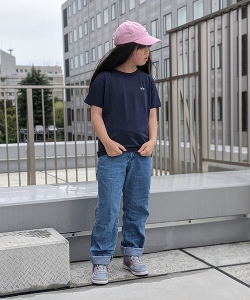 Alpha Industries(アルファインダストリーズ)の「ALPHA/アルファ キッズ フライングAマークバックプリントTEE(Tシャツ/カットソー・キッズ・ホワイト/ネイビー/ベージュ・130/140/150)」の16枚目の写真