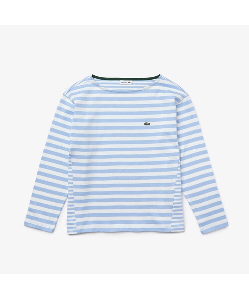 LACOSTEラコステボーダーバスクシャツメンズロンtシャツ長袖