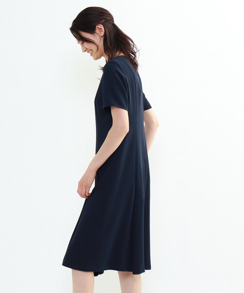 インディヴィ スタイルアップ ストレッチワンピース 大きいサイズ50 5L  