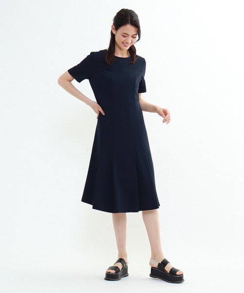 【未使用】　INDIVI 麻調スタイルアップワンピース 楽天市場】【小倉優子さん着用・洗える・XSサイズ】麻調