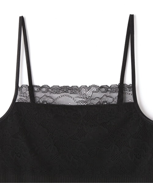 FREE'S MART（フリーズマート）の「テレコレースキャミソール（キャミソール・レディース・ブラック/ホワイト・FREE）」の6枚目の写真