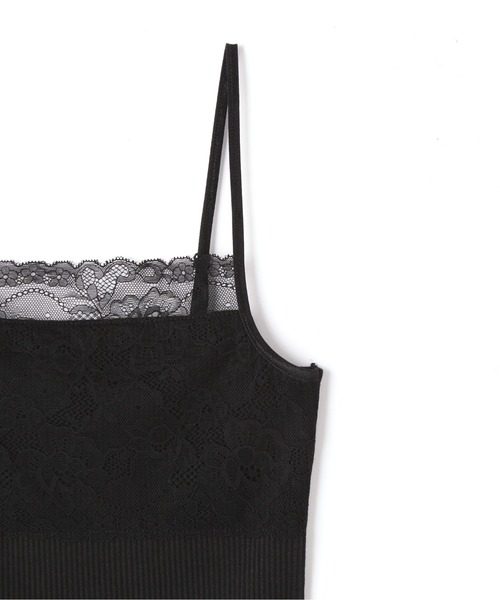 FREE'S MART（フリーズマート）の「テレコレースキャミソール（キャミソール・レディース・ブラック/ホワイト・FREE）」の7枚目の写真