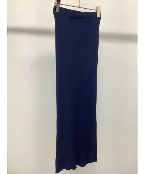 ulu（ウル）の「original Long rib tight skirt（スカート・レディース・ネイビー/クリーム・FREE）」の9枚目の写真