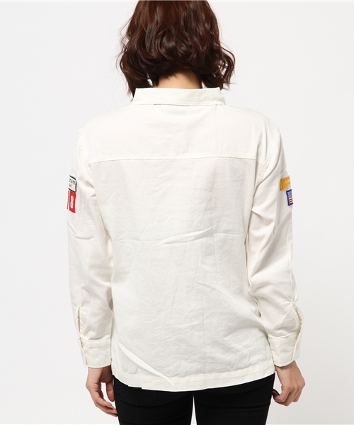 WEGO（ウィゴー）の「WEGO/ボーイスカウトシャツ（シャツ/ブラウス・レディース・ホワイト/カーキ/その他1・FREE）」の6枚目の写真