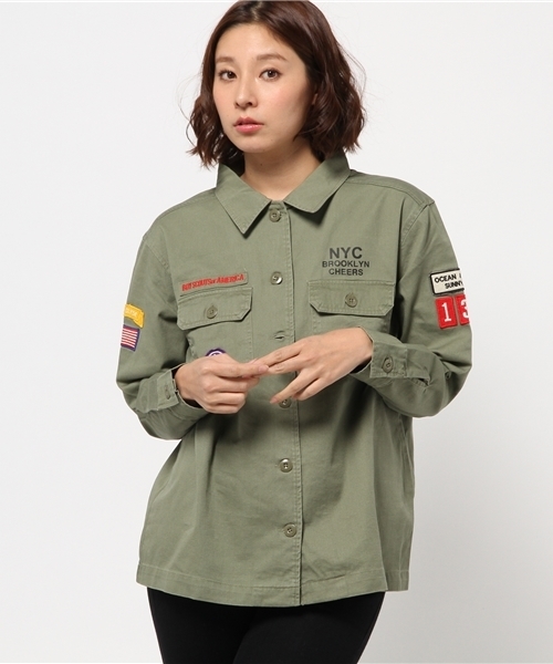 WEGO（ウィゴー）の「WEGO/ボーイスカウトシャツ（シャツ/ブラウス・レディース・ホワイト/カーキ/その他1・FREE）」の18枚目の写真