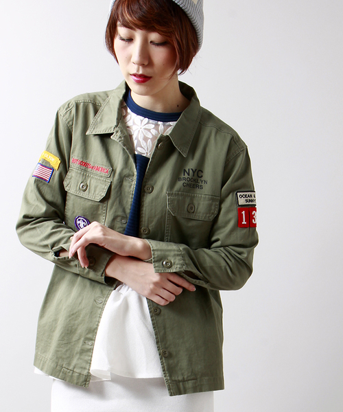 WEGO（ウィゴー）の「WEGO/ボーイスカウトシャツ（シャツ/ブラウス・レディース・ホワイト/カーキ/その他1・FREE）」の20枚目の写真