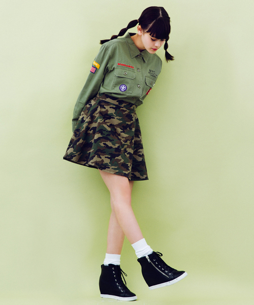 WEGO（ウィゴー）の「WEGO/ボーイスカウトシャツ（シャツ/ブラウス・レディース・ホワイト/カーキ/その他1・FREE）」の21枚目の写真