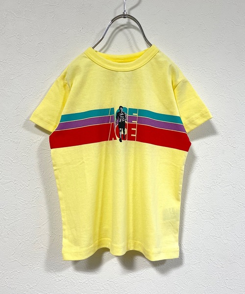 Life Support Products（ライフサポートプロダクツ）の「ヴィンテージグラフィックTシャツ（80～150cm）（Tシャツ/カットソー・キッズ・ホワイト/ライトブルー/ベージュ/オフホワイト/ピンク/グリーン/マスタード/レモンイエロー/チャコール/ブラック・90/100/110/120/80/130/95/140/150）」の9枚目の写真