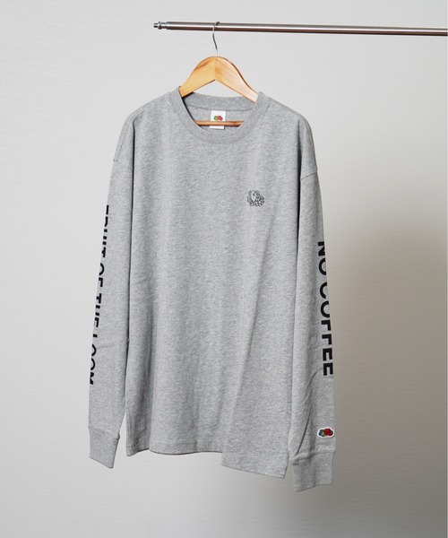 NO COFFEE（ノーコーヒー）の「【FRUIT OF THE LOOM/フルーツオブザルーム】x NO COFFEE L/S Tシャツ（Tシャツ/カットソー・メンズ・ホワイト/ブラック/グレー・M/L/XL）」の3枚目の写真