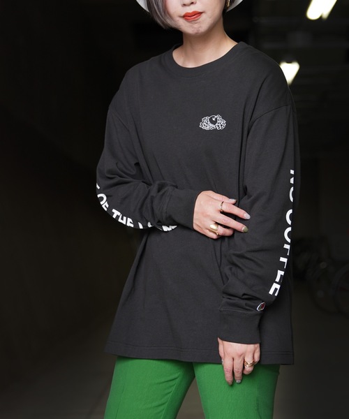 NO COFFEE（ノーコーヒー）の「【FRUIT OF THE LOOM/フルーツオブザルーム】x NO COFFEE L/S Tシャツ（Tシャツ/カットソー・メンズ・ホワイト/ブラック/グレー・M/L/XL）」の5枚目の写真