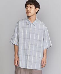 BEAUTY&YOUTH UNITED ARROWS | BY リネン ラミー チェック ビッグシルエット シャツ(シャツ/ブラウス)