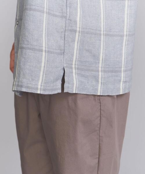 BEAUTY&YOUTH UNITED ARROWS（ビューティーアンドユースユナイテッドアローズ）の「BY リネン ラミー チェック ビッグシルエット シャツ（シャツ/ブラウス・メンズ・ライトブルー/ナチュラル・X-LARGE/SMALL/LARGE/MEDIUM）」の20枚目の写真