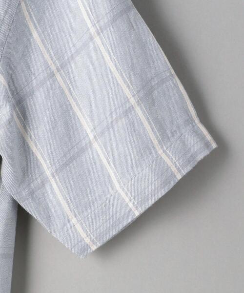 BEAUTY&YOUTH UNITED ARROWS（ビューティーアンドユースユナイテッドアローズ）の「BY リネン ラミー チェック ビッグシルエット シャツ（シャツ/ブラウス・メンズ・ライトブルー/ナチュラル・X-LARGE/SMALL/LARGE/MEDIUM）」の15枚目の写真