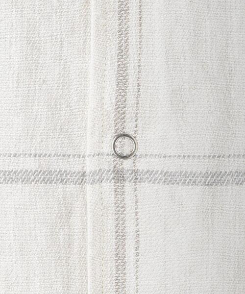 BEAUTY&YOUTH UNITED ARROWS（ビューティーアンドユースユナイテッドアローズ）の「BY リネン ラミー チェック ビッグシルエット シャツ（シャツ/ブラウス・メンズ・ライトブルー/ナチュラル・X-LARGE/SMALL/LARGE/MEDIUM）」の9枚目の写真