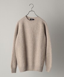 Harley of Scotland | 【SHIPS別注】HARLEY OF SCOTLAND: ウォッシャブル シャギー クルーネック ニット(ニット/セーター)